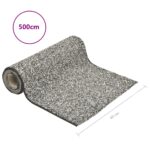 vidaXL Vložka s dizajnom kameňa sivá 500x40 cm – Obrázok 6