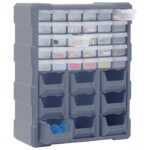 vidaXL Organizér s 39 zásuvkami 38x16x47 cm – Obrázok 3