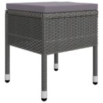 vidaXL 5-dielna záhradná jedálenská súprava sivá – Obrázok 2