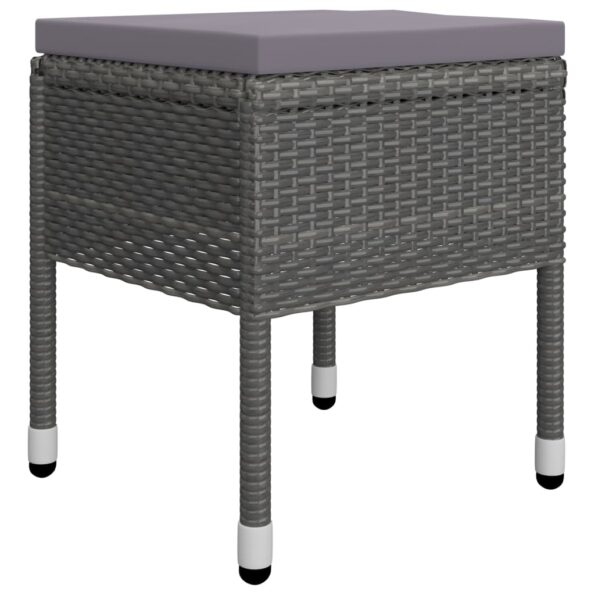 vidaXL 5-dielna záhradná jedálenská súprava sivá – Obrázok 2