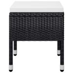 vidaXL 5-dielna záhradná jedálenská súprava čierna – Obrázok 8