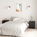 vidaXL Nočné stolíky 2 ks čierne 40x40x50 cm drevotrieska