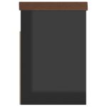 vidaXL Lavica na topánky+podložka, lesklá čierna 80x30x47 cm – Obrázok 6