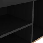 vidaXL Lavica na topánky+podložka, lesklá čierna 80x30x47 cm – Obrázok 7