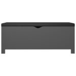 vidaXL Úložný box s vankúšom sivá 105x40x45 cm drevotrieska – Obrázok 5