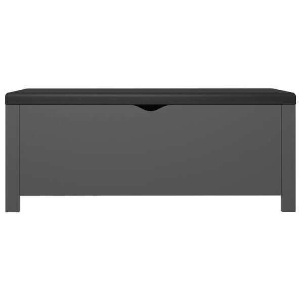vidaXL Úložný box s vankúšom sivá 105x40x45 cm drevotrieska – Obrázok 5