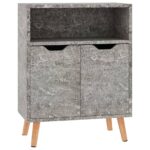 vidaXL Komoda, betónovo sivá 60x30x72 cm, kompozitné drevo – Obrázok 2