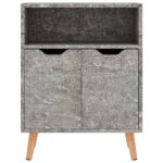 vidaXL Komoda, betónovo sivá 60x30x72 cm, kompozitné drevo – Obrázok 4