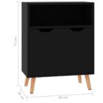vidaXL Komoda, lesklá čierna 60x30x72 cm, kompozitné drevo – Obrázok 8
