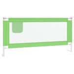 vidaXL Zábrana na detskú posteľ zelená 190x25 cm látka – Obrázok 2