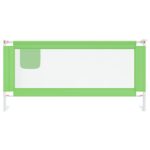 vidaXL Zábrana na detskú posteľ zelená 190x25 cm látka – Obrázok 3