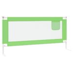 vidaXL Zábrana na detskú posteľ zelená 190x25 cm látka – Obrázok 4