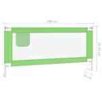 vidaXL Zábrana na detskú posteľ zelená 190x25 cm látka – Obrázok 8