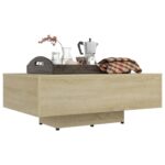vidaXL Konferenčný stolík, dub sonoma 85x55x31 cm, kompozitné drevo – Obrázok 3