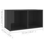 vidaXL TV skrinka, lesklá sivá 72x35x36,5 cm, kompozitné drevo – Obrázok 9