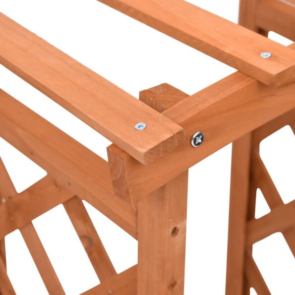 vidaXL Kvetináč s mriežkou a oblúkom 49x39x117 cm jedľový masív – Obrázok 4