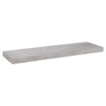 vidaXL Plávajúce nástenné police 4 ks betónové sivé 80x23,5x3,8 cm MDF – Obrázok 4