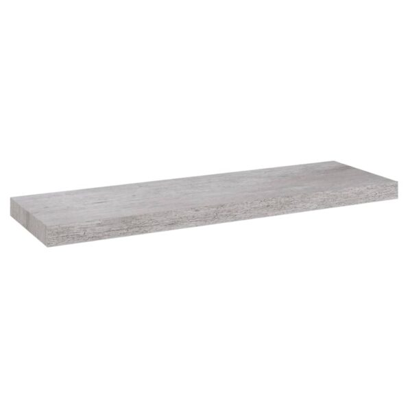 vidaXL Plávajúce nástenné police 4 ks betónové sivé 80x23,5x3,8 cm MDF – Obrázok 4