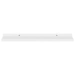 vidaXL Nástenné police 4 ks, biele 60x9x3 cm – Obrázok 4