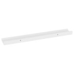 vidaXL Nástenné police 4 ks, biele 60x9x3 cm – Obrázok 6