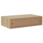 vidaXL Nástenná zásuvková polica dub a biela 40x23,5x10 cm MDF – Obrázok 7