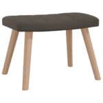 vidaXL Relaxačné kreslo s podnožkou, tmavosivé, zamat – Obrázok 8