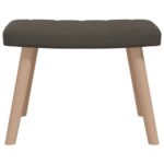 vidaXL Relaxačné kreslo s podnožkou, tmavosivé, zamat – Obrázok 9