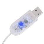 vidaXL Hviezdy a mesiac svetlá diaľkové ovládanie 138 LED modré – Obrázok 5