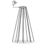 vidaXL Svetelná sieť na vianočný stromček 250 LED, modrá 250 cm – Obrázok 2