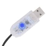 vidaXL Svetelná sieť na vianočný stromček 250 LED, modrá 250 cm – Obrázok 7