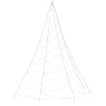 vidaXL Nástenný stromček s háčikom 720 LED biely 5 m exteriér/interiér – Obrázok 5