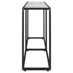 vidaXL Konzolový stolík priehľadný 160x35x75,5 cm tvrdené sklo – Obrázok 4