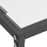 vidaXL Konzolový stolík priehľadný 160x35x75,5 cm tvrdené sklo – Obrázok 5