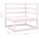 vidaXL 5-dielna záhradná súprava s podložkami, borovicový masív – Obrázok 9