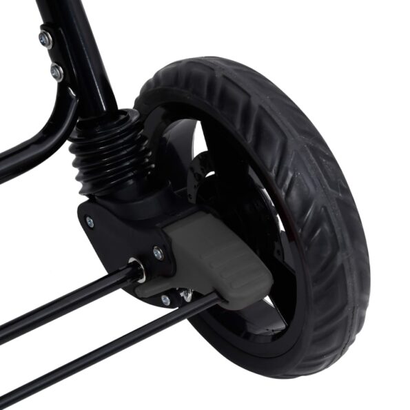 vidaXL Tandemový kočík pre dvojičky sivý oceľový – Obrázok 11