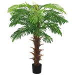 vidaXL Umelá palma Cycas s kvetináčom 140 cm zelená – Obrázok 2