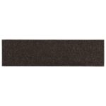 vidaXL Samolepiace nášľapy na schody obdĺžniky 15 ks 76x20 cm tmavohnedé – Obrázok 4