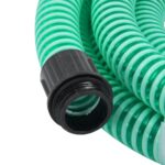 vidaXL Odsávacia hadica s mosadznými spojkami, zelená 1,1" 20 m, PVC – Obrázok 3