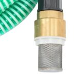 vidaXL Odsávacia hadica s mosadznými spojkami, zelená 1,1" 25 m, PVC – Obrázok 5
