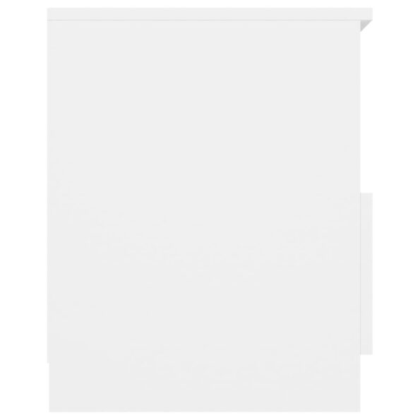 vidaXL Nočný stolík, biely 40x40x50 cm, kompozitné drevo – Obrázok 5