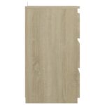 vidaXL Nočné stolíky 2 ks, dub sonoma 40x35x62,5 cm, kompozitné drevo – Obrázok 7