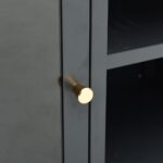 vidaXL TV skrinka antracitová 105x35x52 cm oceľ a sklo – Obrázok 3