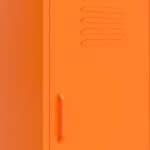 vidaXL Úložná skrinka oranžová 42,5x35x101,5 cm oceľ – Obrázok 3