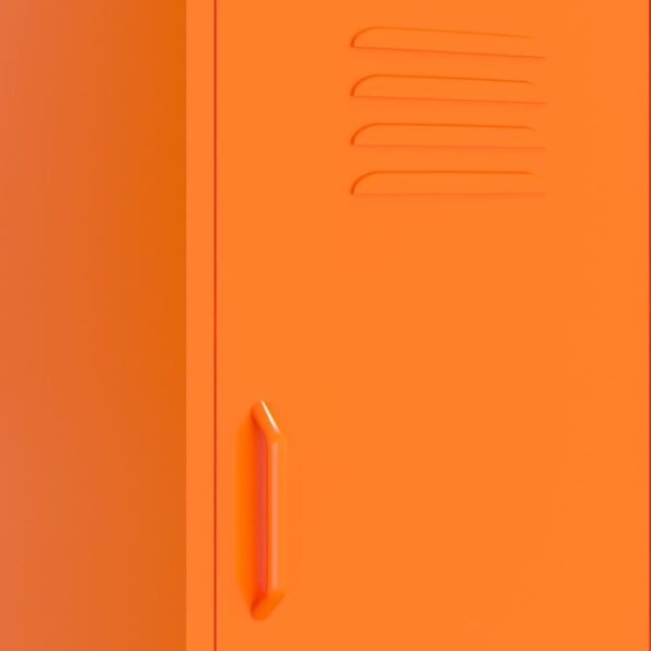 vidaXL Úložná skrinka oranžová 42,5x35x101,5 cm oceľ – Obrázok 3