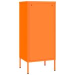 vidaXL Úložná skrinka oranžová 42,5x35x101,5 cm oceľ – Obrázok 6