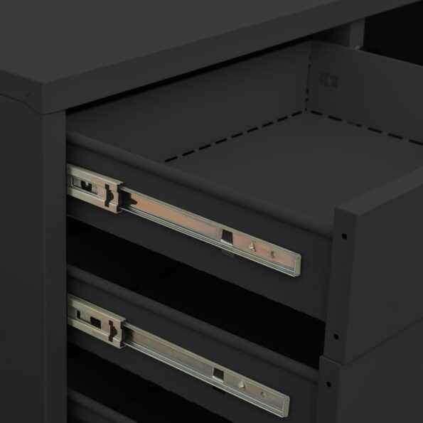 vidaXL Kancelárska skriňa antracitová 90x40x102 cm oceľ – Obrázok 2