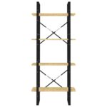 vidaXL Knižnica so 4 policami 60x30x140 cm, borovicový masív – Obrázok 6
