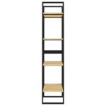 vidaXL Knižnica so 4 policami 60x30x140 cm, borovicový masív – Obrázok 7