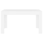 vidaXL Jedálenský stolík biely 140x74,5x76 cm kompozitné drevo – Obrázok 3