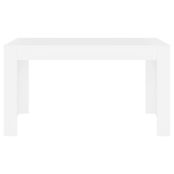 vidaXL Jedálenský stolík biely 140x74,5x76 cm kompozitné drevo – Obrázok 3